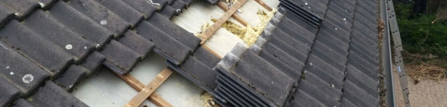 Unschön: reparaturbedürftiges Steildach