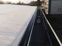 Dachrinne eines Flachdachs in Gelsenkirchen